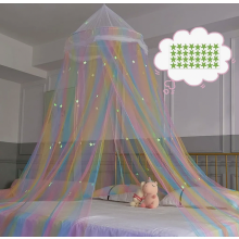 Baldachin Betthimmel für Kinder Prinzessin Moskitonetz Baby Baldachin Spielzimmer Kinderbetthimmel, Runde Kuppel