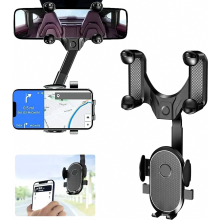 Rückspiegel Telefonhalter, 360 Grad Rückspiegel Handyhalterung Auto, Drehbar und Verstellbarer Universal KFZ Handy Halterung, Multifunktiona