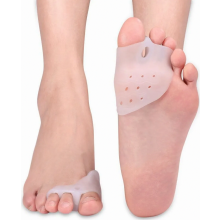 Zehenspreizer für Hallux Valgus, Toe Separator Zehenspreizer Silikon mit 3 Loch Zehenheber für Krallenzehen Zehenkorrektur Zehenstrecker Hal