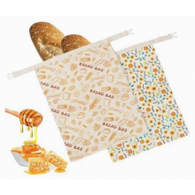 herbruikbare broodzakken van bijenwas - Groot formaat 43x33 cm voor het bewaren van zuurdesembrood en zelfgebakken brood | Volledig natuurli