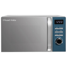 Russell Hobbs Ocean Blue Digital Microwave 20 Litre 800W Solo Digital with 5 Power Levels, Defrost Function & Easy Clean, 60 Minute Timer, 8 Auto-Cook