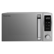 Russell Hobbs Digital Microwave 23 Litre 900W Stainless Steel with 8 Auto Cook Menus & Defrost Function, 5 Power Levels, Integrated Timer, Mirror Door