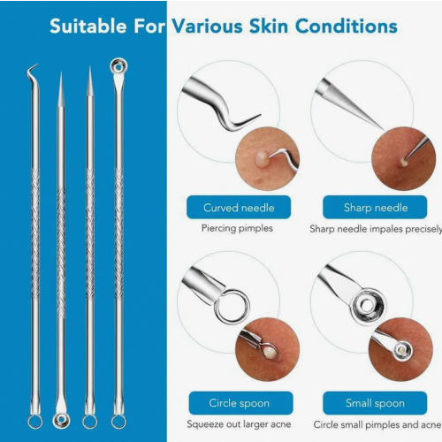 Blackhead remover set, 15-piece, pimple remover set, acne tools 2