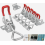 6 pieces stainless steel toggle latch GH-4001 box latch snap latch lever latch side panel latch locking hook toggle latch 1
