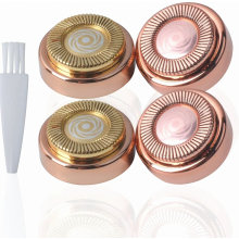 Replacement Heads for Flawless Facial Hair Remover – Rosy Gold Blades for Lips, Chin & Cheeks