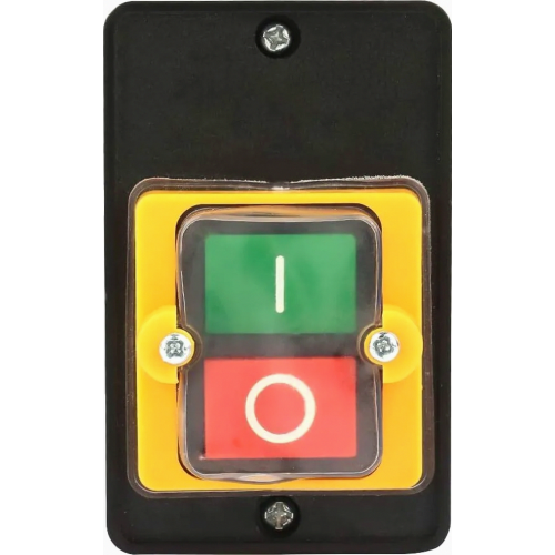 Pushbutton switch, AC220V>380V 10A single-phase>three-phase waterproof power control pushbutton switch, On/Off control button