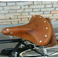 Universal comfort leather saddle bicycle saddle genuine leather retro bicycle seat
