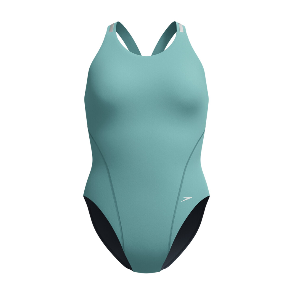 Speedo (8 Uk, Green) Womens/Ladies Performance Muscleback One Piece Swimsuit