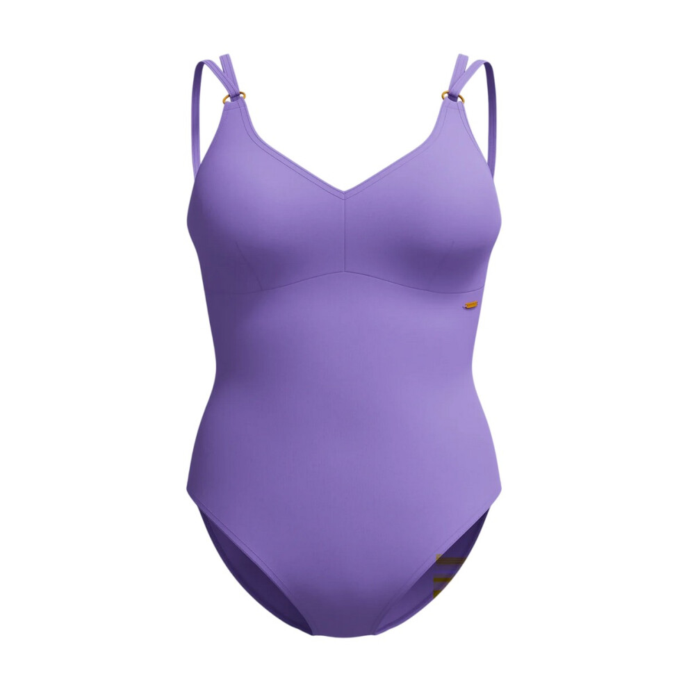 Speedo (20 Uk, Purple) Womens/Ladies Strappy Shaping One Piece Swimsuit