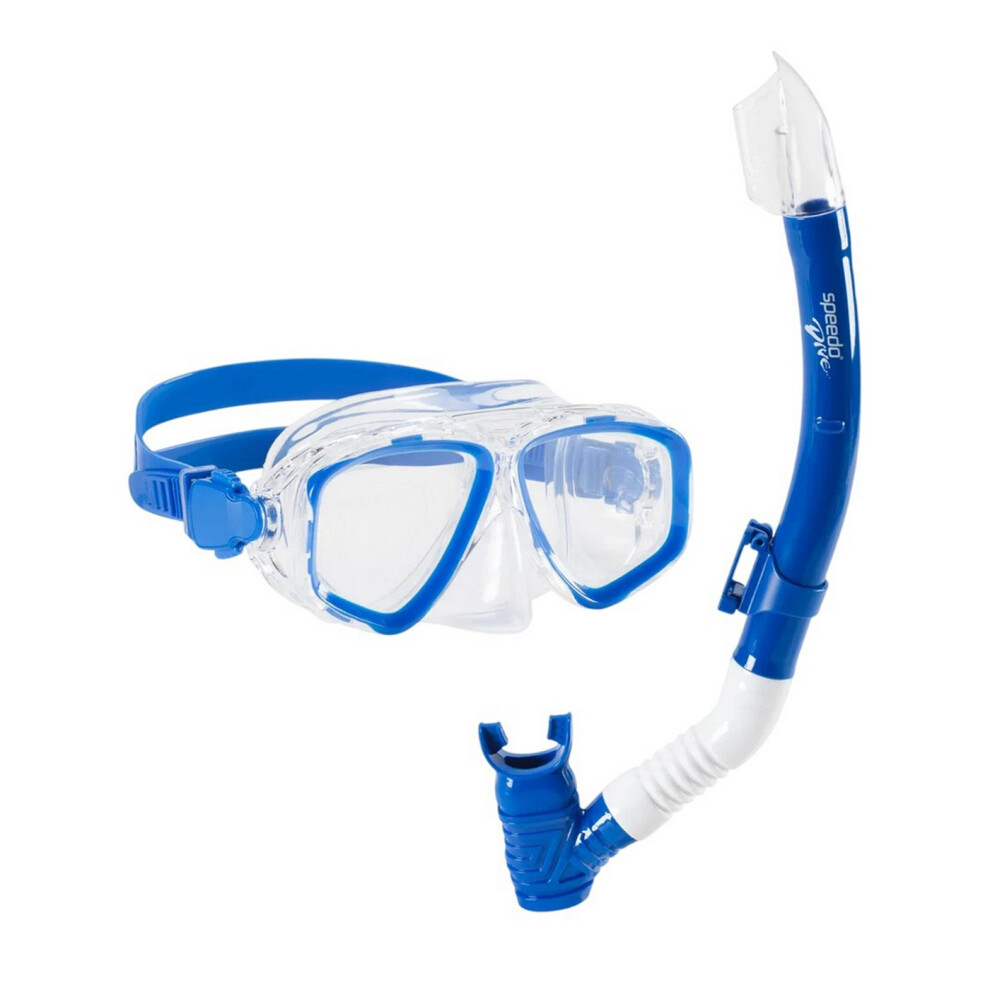 Speedo (One Size, Blue) Childrens/Kids Adventure Snorkel Set