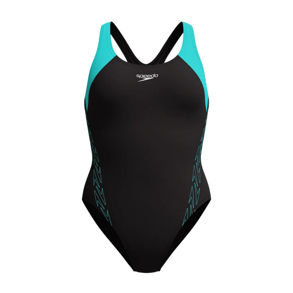 Speedo Womens/Ladies Hyperboom Splice Racerback One Piece Swimsuit
