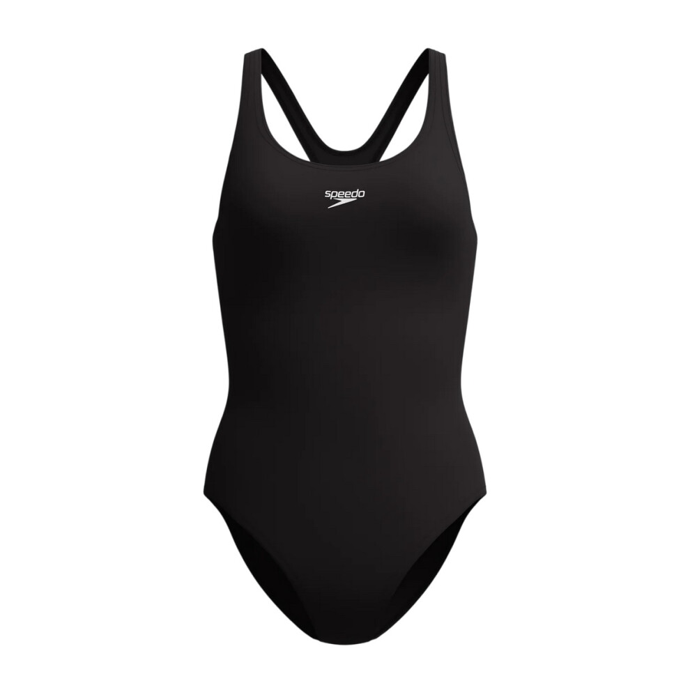 Speedo (10 Uk, Black) Womens/Ladies Medalist Endurance+ One Piece Swimsuit