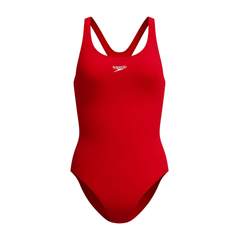 Speedo (10 Uk, Red) Womens/Ladies Medalist Endurance+ One Piece Swimsuit