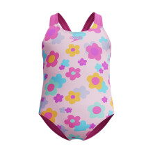 (3 Years, Pink) Speedo Girls Floral Racerback One Piece Swimsuit
