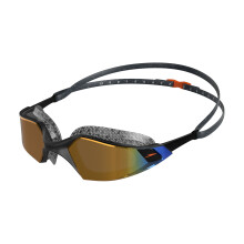 (One Size, Black) Speedo Unisex Adult Aquapulse Pro Mirrored Swimming Goggles