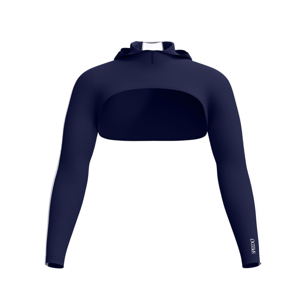 Speedo (S, Navy) Womens/Ladies Hooded Long-Sleeved Shrug