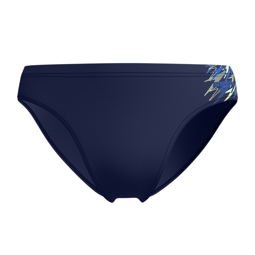 Speedo (Xl, Navy) Mens Medley Logo Swim Briefs