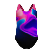 (13-14 Years, Pink) Speedo Girls Print Splashback One Piece Swimsuit
