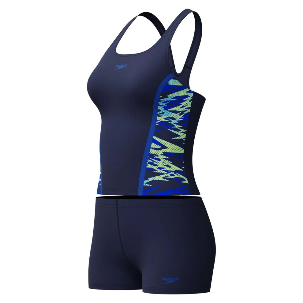 Speedo (6 Uk, Navy) Womens/Ladies Hyperboom Splice Tankini Set