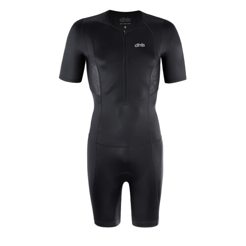 (XXL, Black) dhb Mens Fitted Trisuit