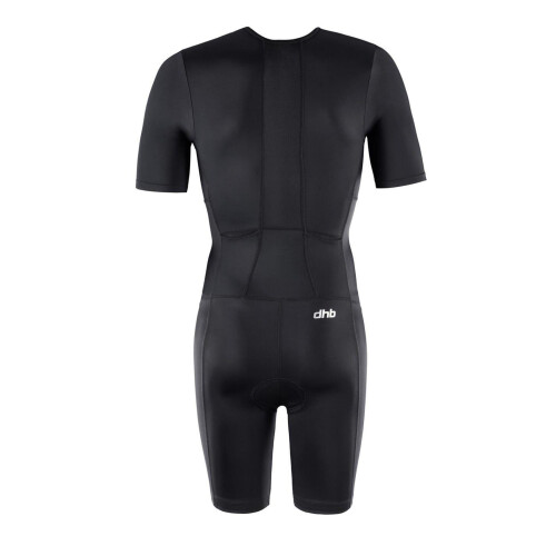 (XL, Black) dhb Mens Fitted Trisuit 1