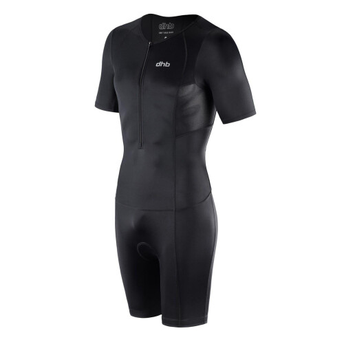 (XL, Black) dhb Mens Fitted Trisuit 2