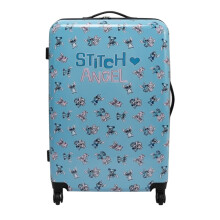 (56cm, Blue) Characters Lilo & Stitch Stitch & Angel Suitcase