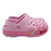 (7 UK Child, Pink) Peppa Pig Childrens/Kids Peppa And George Clogs