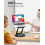 Supporto per laptop regolabile in altezza con base girevole a 360 2