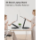Supporto per laptop regolabile in altezza con base girevole a 360 3