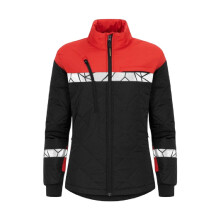 (M, Black/Red) Projob Womens/Ladies Progression 7421 Quilted Work Jacket