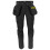 (40S, Black) Projob Mens 5551 Stretch Work Trousers 1