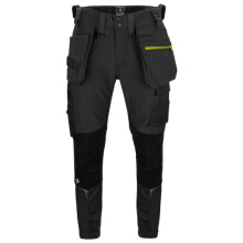 (32L, Black) Projob Mens 5550 Stretch Work Trousers
