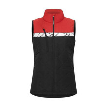 (M, Black/Red) Projob Womens/Ladies Progression Diamond Quilt Recycled Polyester Work Vest Top