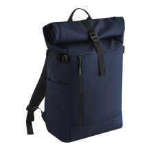 (One Size, Navy) Bagbase Recycled Polyester Roll Up 25L Backpack