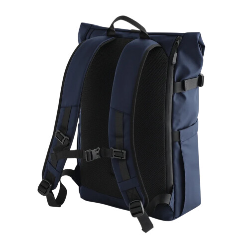 BagBase (One Size, Navy) Bagbase Recycled Polyester Roll Up 25L Backpack 1