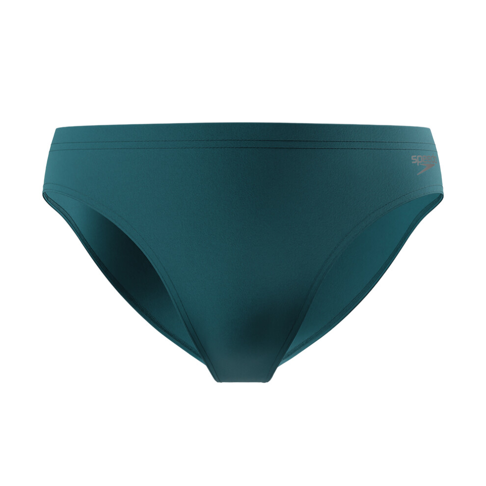 Speedo (M, Green) Mens 2.5 Logo Endurance+ Swim Briefs