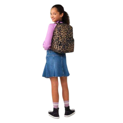 BagBase Bagbase Leopard Print Recycled Polyester Mini Backpack 2