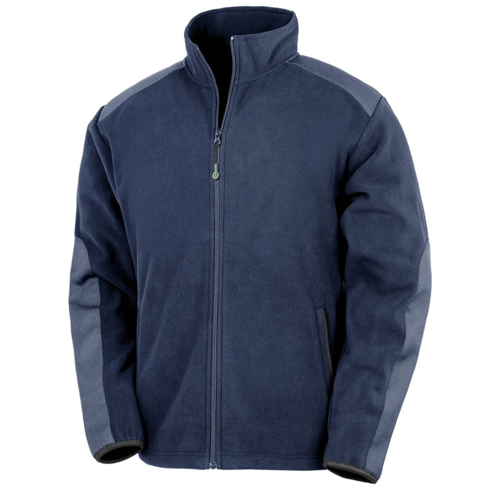 Result (M, Navy) Mens Work Guard Heavy Duty Fleece Jacket