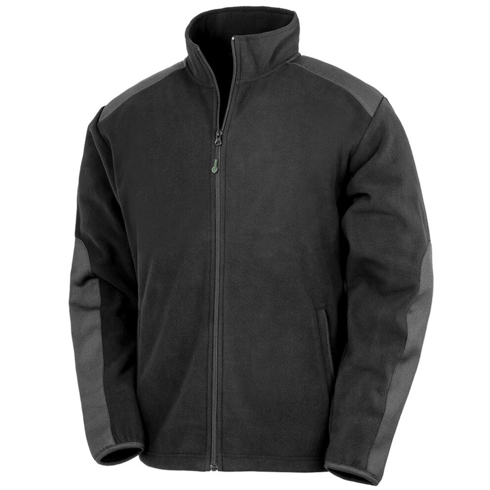 Result (Xxl, Black) Mens Work Guard Heavy Duty Fleece Jacket