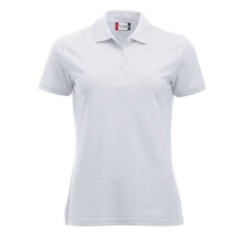 (M, White) Clique Womens/Ladies Manhattan Polo Shirt