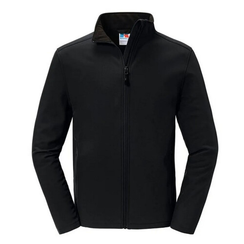Russell (S, Black) Russell Mens Essential Soft Shell Jacket