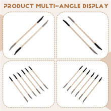 50 Bâtons de Ponçage, Outils de Ponçage à Double Extrémité pour Modèles en Bois et en Plastique, Grain 120/280, 5,4 X 0,2 Pouces