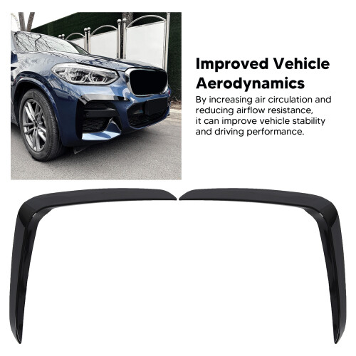 Auto Frontspoiler Verkleidung Glanzschwarz