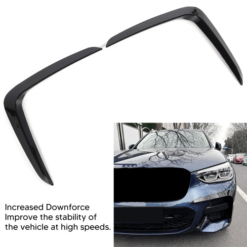 Auto Frontspoiler Verkleidung Glanzschwarz 2