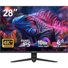 Gawfolk 28 inch 4K PC Monitor with Speakers, UHD 3840 x 2560p 60HZ IPS Computer Monitors VA Screen for Home Office & Gaming, 3:2, Built-in Speakers, S