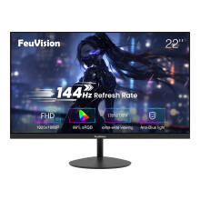 FeuVision 22 Inch Gaming Monitor 144Hz, FHD 1080p Computer Monitor