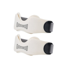 GOUNOD 2PCS Patellar Tendon Support Strap Dual-Way Adjustable Patella Knee Strap for Running Cycling Badminton White