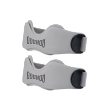 GOUNOD 2PCS Patellar Tendon Support Strap Dual-Way Adjustable Patella Knee Strap for Running Cycling Badminton Gray