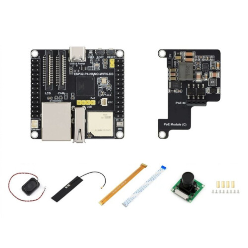 ESP32-P4--WIFI6-DB Development Board with 5MP Camera POE Module ESP32-P4NRW32X ESP32-P4/C6 WiFi6/BLE5